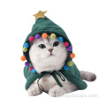 Одежда для кошек Рождественский праздничный костюм для кошек Зимняя верхняя одежда